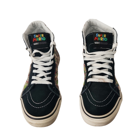 Vans Sk8 Hi Shoes Adult 8 Women 6 Men Nintendo Super Mario Bros GAME OVER Rare - Picture 5 of 14
